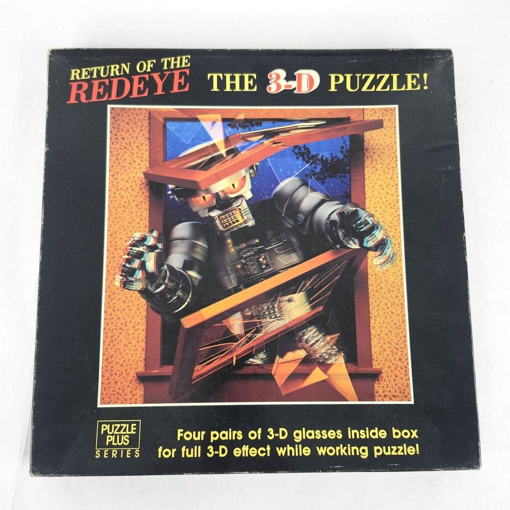 Springbok 500pc Return of The Redeye The 3D Jigsaw Puzzle Complete with Glasses